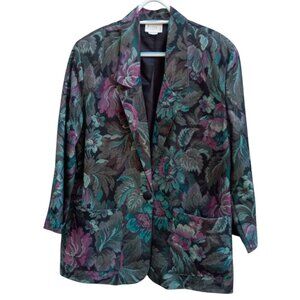 Jessica Scott Vintage floral blazer sz M